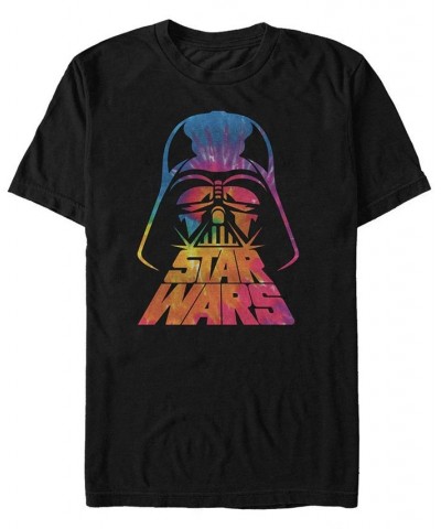 Star Wars Men's Classic Tie Dye Darth Vader Helmet Short Sleeve T-Shirt Black $18.54 T-Shirts