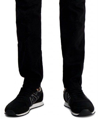 Men's 5 Pocket Moto Skinny Jeans Black $40.12 Jeans