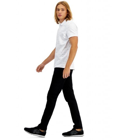 Men's 5 Pocket Moto Skinny Jeans Black $40.12 Jeans