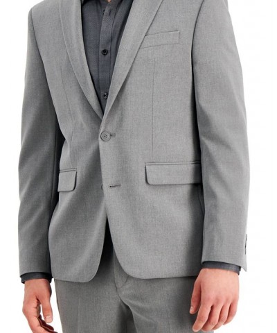 Men's Slim-Fit Gray Solid Suit Jacket Gray $35.09 Blazers