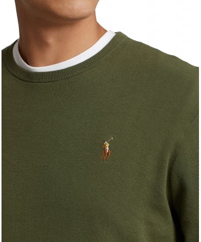 Men's Cotton Crewneck Sweater Green $37.40 Sweaters