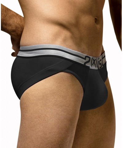 Men's Underwear, Dual Lifting No Show Tagless Brief Black $23.20 Underwear