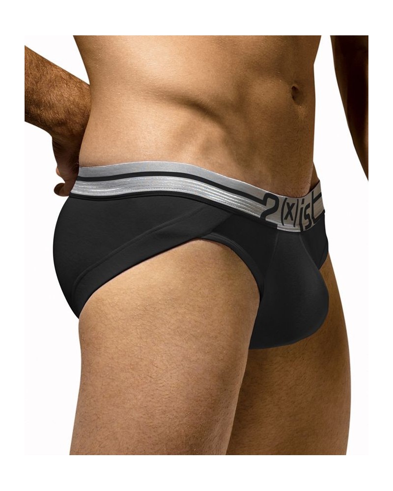 Men's Underwear, Dual Lifting No Show Tagless Brief Black $23.20 Underwear