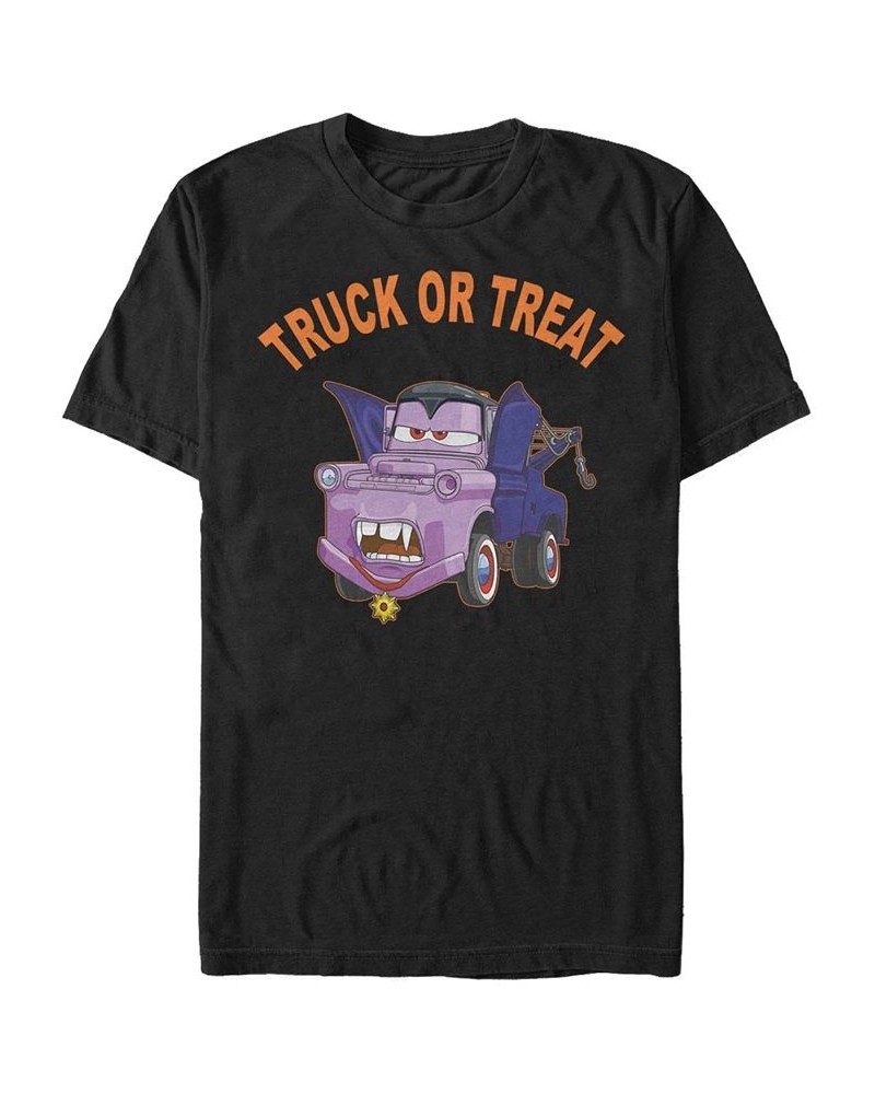 Disney Pixar Men's Cars Vampire Mater Truck or Treat Short Sleeve T-Shirt Black $18.19 T-Shirts