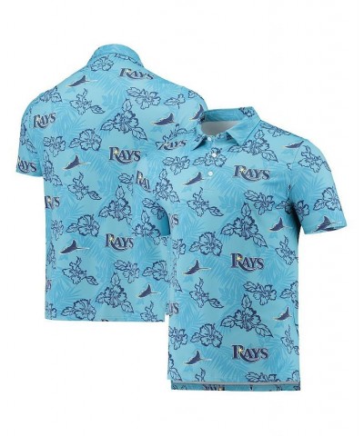 Men's Light Blue Tampa Bay Rays Performance Polo Shirt $19.32 Polo Shirts