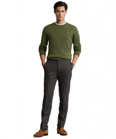 Men's Cotton Crewneck Sweater Green $37.40 Sweaters