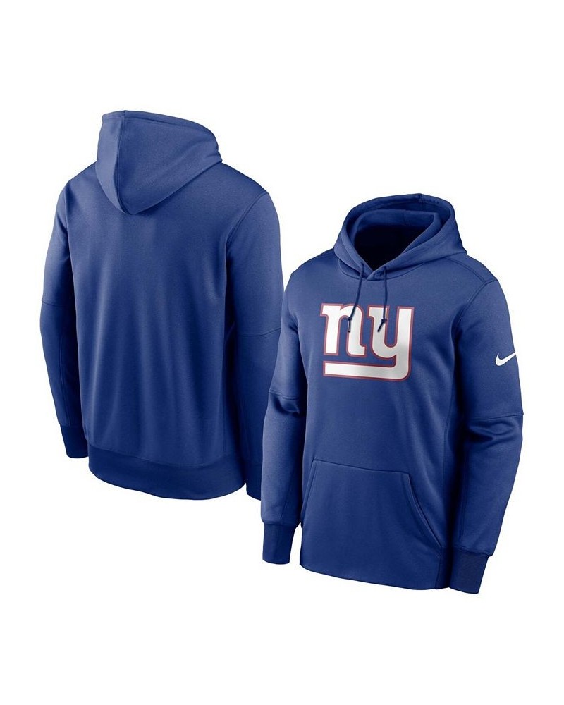 Men's Royal New York Giants Fan Gear Primary Logo Performance Pullover Hoodie $34.31 Sweatshirt