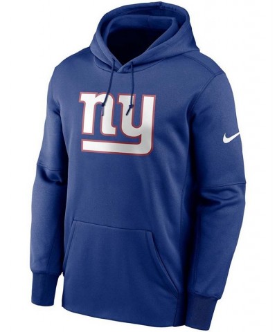 Men's Royal New York Giants Fan Gear Primary Logo Performance Pullover Hoodie $34.31 Sweatshirt