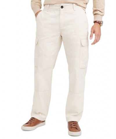 Men's Regular Fit Cargo Pants White $36.50 Pants