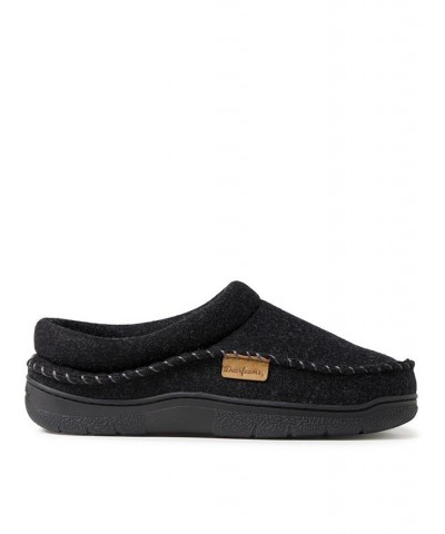 Men's Thompson Wool Blend Clog with Whipstitch Slippers Black $32.40 Shoes