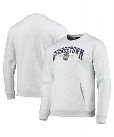 Men's Heathered Gray Georgetown Hoyas Upperclassman Pocket Pullover Sweatshirt $31.50 Sweatshirt