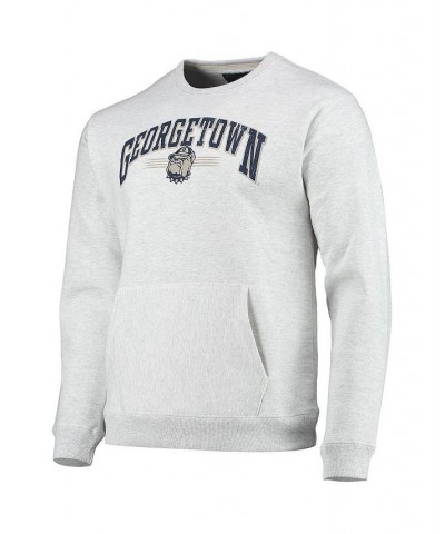 Men's Heathered Gray Georgetown Hoyas Upperclassman Pocket Pullover Sweatshirt $31.50 Sweatshirt