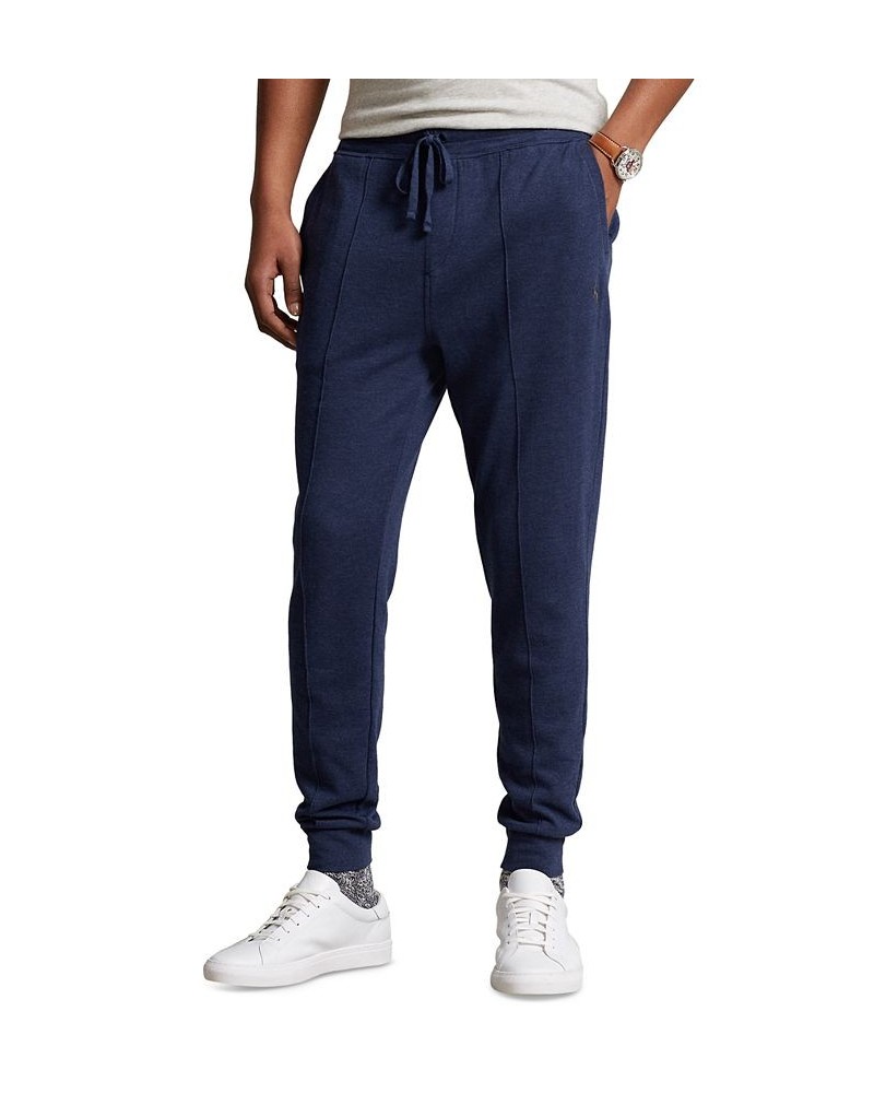 Men's Luxury Jersey Jogger Pants Blue $52.65 Pants