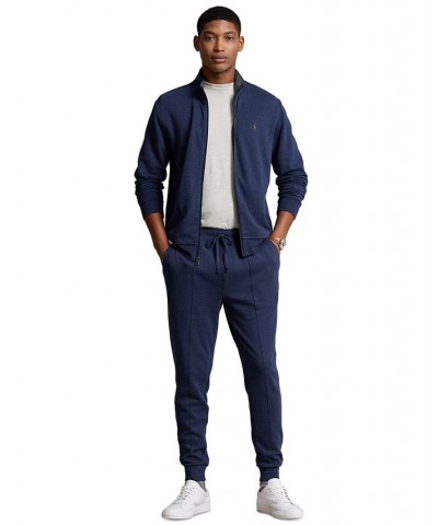 Men's Luxury Jersey Jogger Pants Blue $52.65 Pants