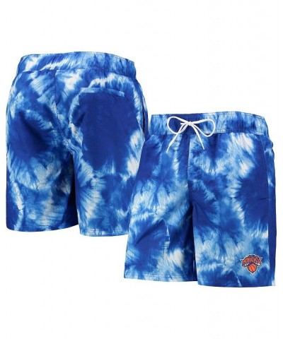 Men's Blue New York Knicks Splash Volley Swim Shorts $19.74 Swimsuits