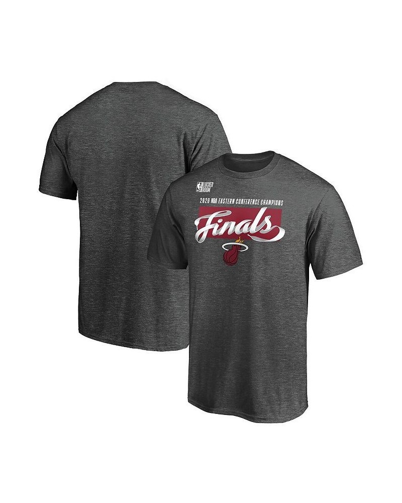 Men's Branded Heather Charcoal Miami Heat 2020 Eastern Conference Champions Big and Tall Locker Room T-shirt $16.72 T-Shirts