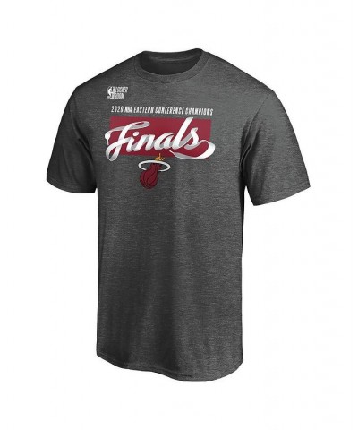 Men's Branded Heather Charcoal Miami Heat 2020 Eastern Conference Champions Big and Tall Locker Room T-shirt $16.72 T-Shirts