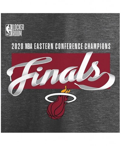 Men's Branded Heather Charcoal Miami Heat 2020 Eastern Conference Champions Big and Tall Locker Room T-shirt $16.72 T-Shirts