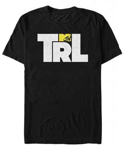 MTV Men's Total Request Live Box Letters Logo Short Sleeve T-Shirt Black $18.54 T-Shirts