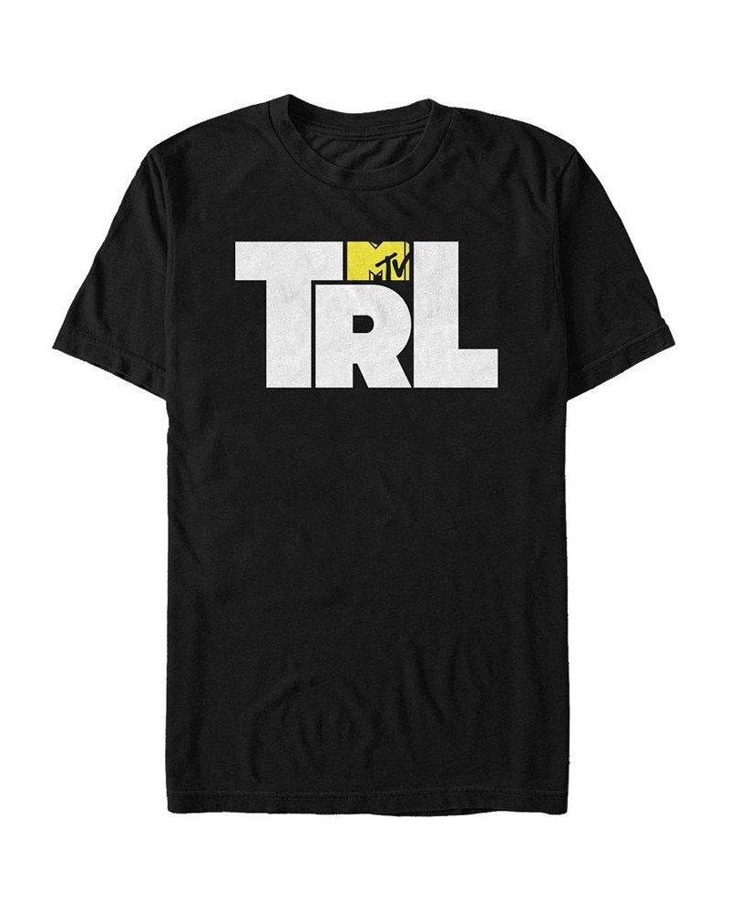 MTV Men's Total Request Live Box Letters Logo Short Sleeve T-Shirt Black $18.54 T-Shirts