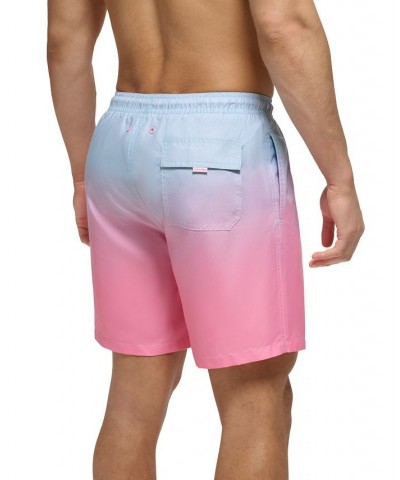 Men's 7" Gradient Dot Swim Shorts Pink $16.97 Swimsuits