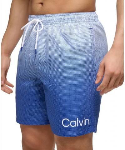 Men's 7" Gradient Dot Swim Shorts Pink $16.97 Swimsuits