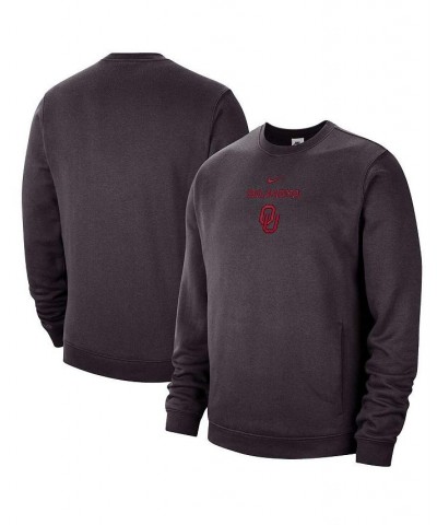 Men's Charcoal Oklahoma Sooners Campus Block Club Pullover Sweatshirt $35.88 Sweatshirt