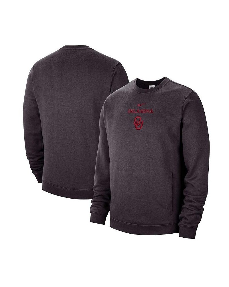 Men's Charcoal Oklahoma Sooners Campus Block Club Pullover Sweatshirt $35.88 Sweatshirt