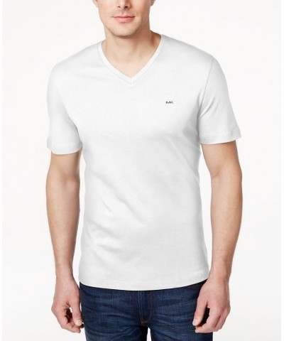 Men's V-Neck Liquid Cotton T-Shirt White $29.16 T-Shirts