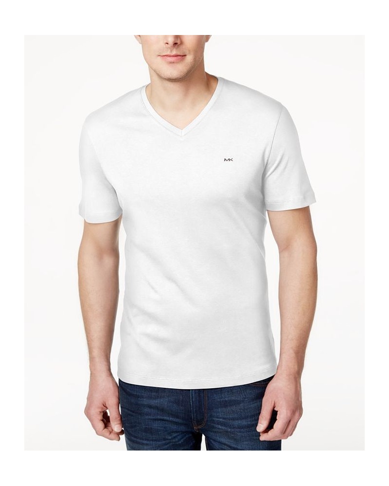 Men's V-Neck Liquid Cotton T-Shirt White $29.16 T-Shirts