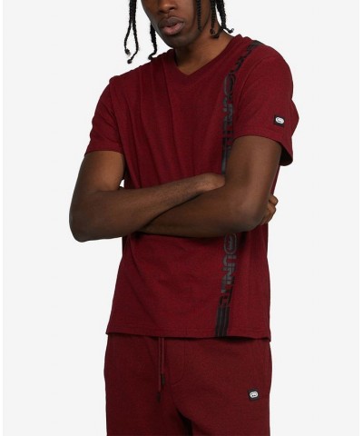 Men's Short Sleeves Wrap T-shirt Red $28.80 T-Shirts