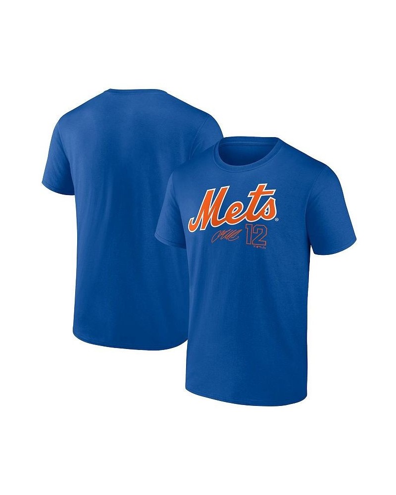 Men's Branded Francisco Lindor Royal New York Mets Player Name and Number T-shirt $18.62 T-Shirts