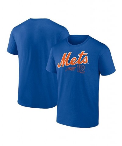 Men's Branded Francisco Lindor Royal New York Mets Player Name and Number T-shirt $18.62 T-Shirts