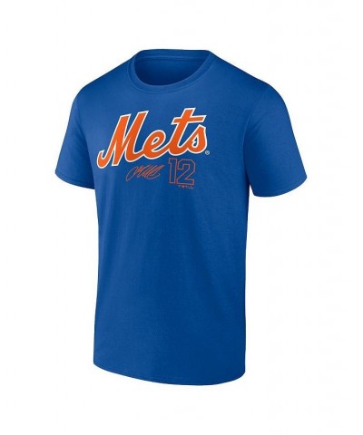 Men's Branded Francisco Lindor Royal New York Mets Player Name and Number T-shirt $18.62 T-Shirts