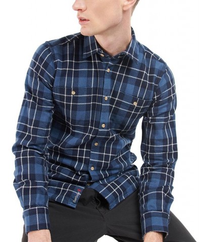 Men's Baysbarn Long-Sleeve Plaid Shirt Blue $34.30 Shirts