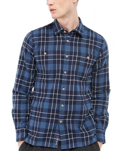 Men's Baysbarn Long-Sleeve Plaid Shirt Blue $34.30 Shirts