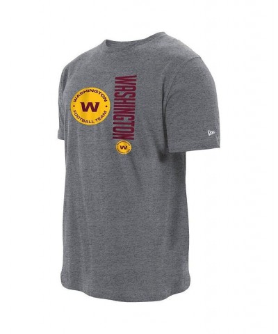 Men's Heathered Gray Washington Football Team Split Logo 2-Hit T-shirt $27.49 T-Shirts