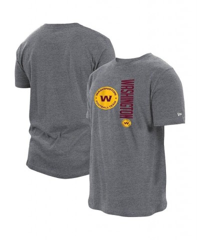 Men's Heathered Gray Washington Football Team Split Logo 2-Hit T-shirt $27.49 T-Shirts