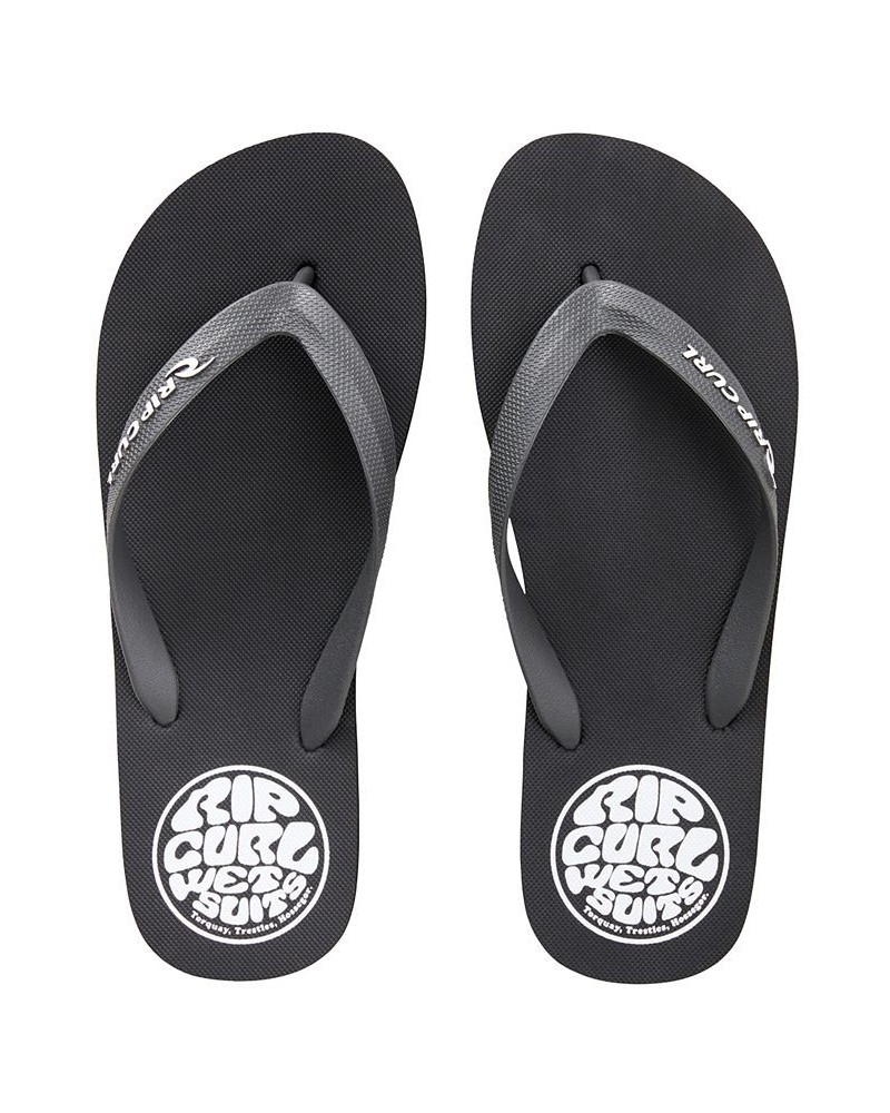 Men's Icons Open Toe Slippers Black $15.16 Shoes