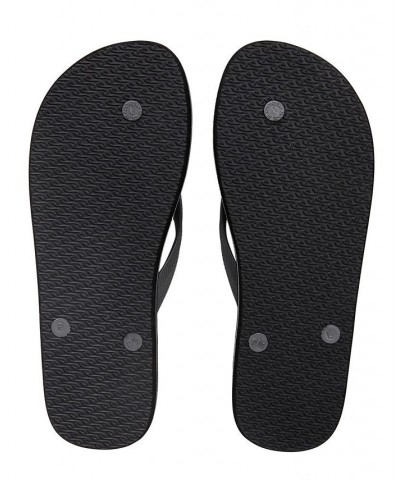 Men's Icons Open Toe Slippers Black $15.16 Shoes