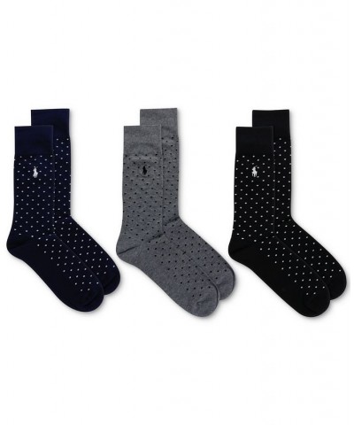 Dotted Dress Socks - 3-Pack Blue $14.96 Socks