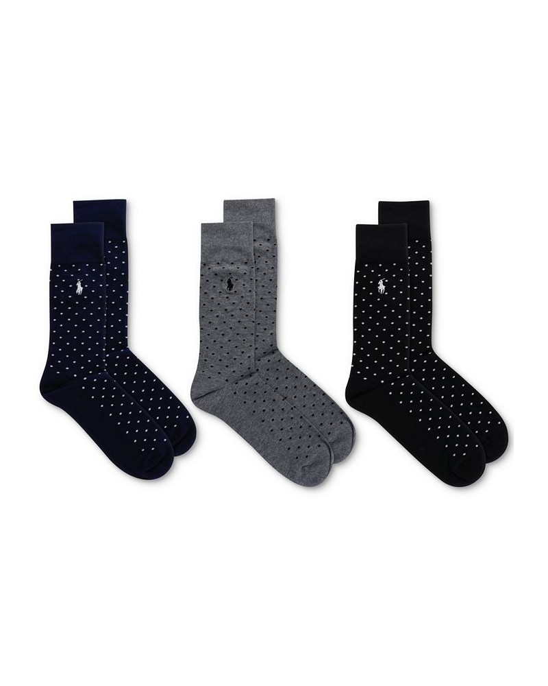 Dotted Dress Socks - 3-Pack Blue $14.96 Socks