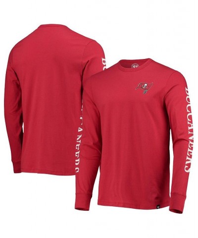 Men's Red Tampa Bay Buccaneers Franklin Long Sleeve T-shirt $19.35 T-Shirts