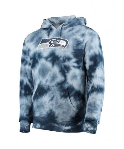 Men's College Navy Seattle Seahawks Tie-Dye Pullover Hoodie $30.66 Sweatshirt