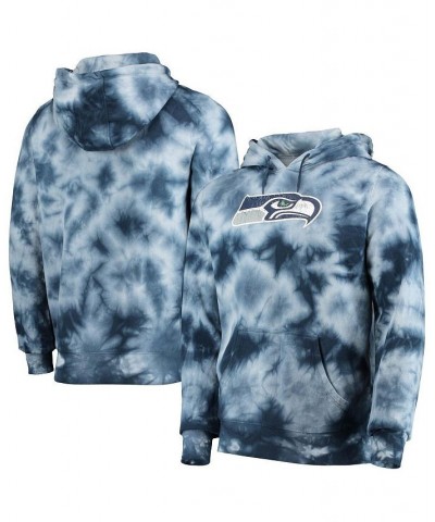 Men's College Navy Seattle Seahawks Tie-Dye Pullover Hoodie $30.66 Sweatshirt