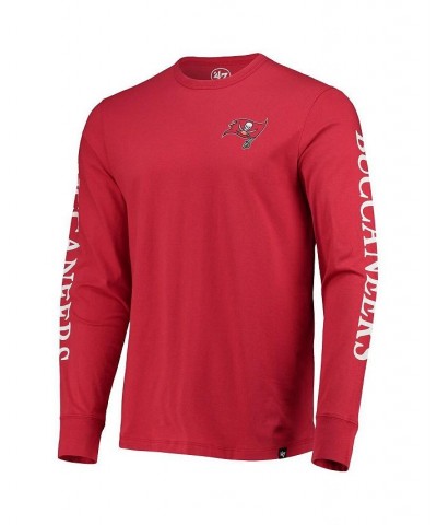 Men's Red Tampa Bay Buccaneers Franklin Long Sleeve T-shirt $19.35 T-Shirts