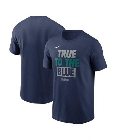 Men's Navy Seattle Mariners Rally Rule T-shirt $18.45 T-Shirts