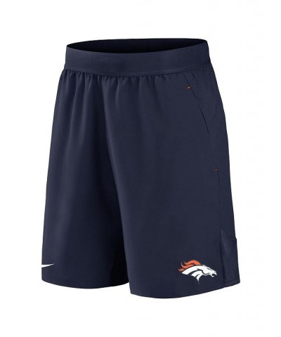 Men's Navy Denver Broncos Stretch Woven Shorts $24.20 Shorts