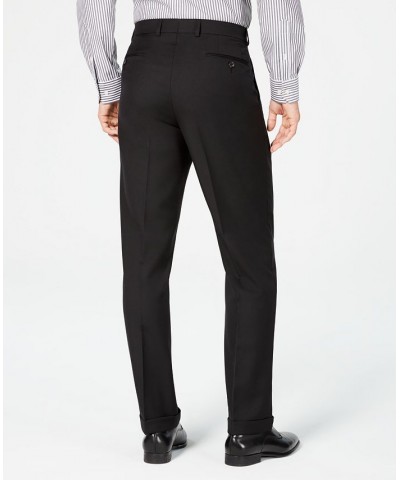 Men's Classic-Fit UltraFlex Stretch Black Pleated Suit Pants Black $55.00 Pants