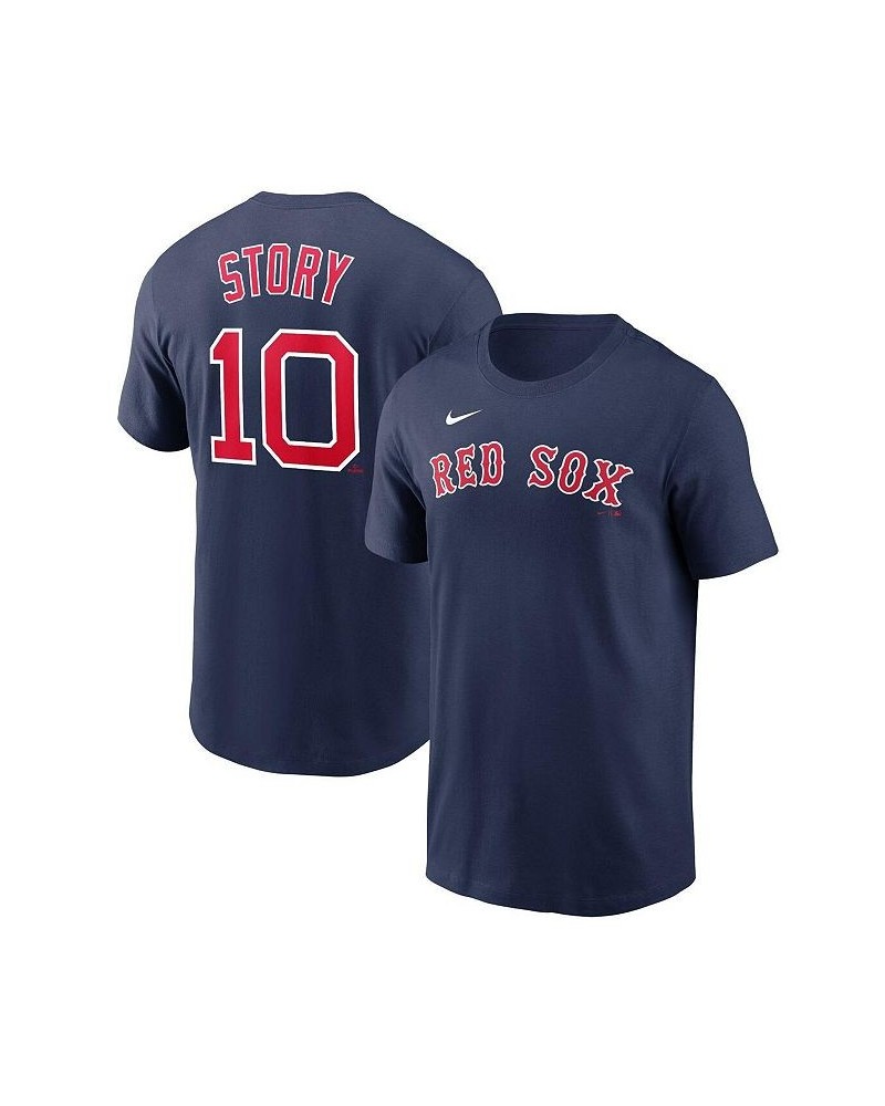 Men's Trevor Story Navy Boston Red Sox Name and Number T-shirt $29.99 T-Shirts